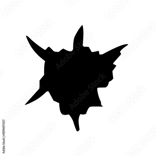 Bullet holes illustration. Black gunshot holes silhouettes