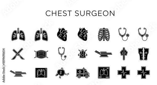 Chest Surgeon Stock Photo Medical Illustrations, Anatomy Symbols, Healthcare Equipment
