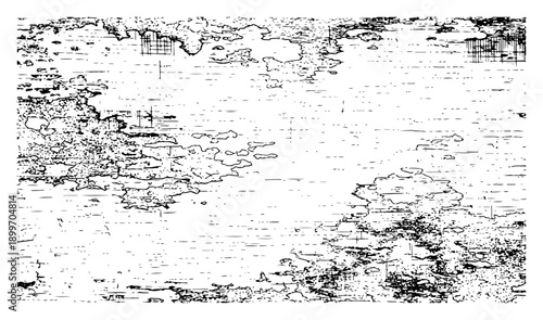 Gritty distressed background texture with peeling paint and weathered surface effect