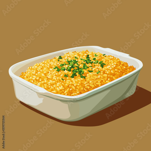 Creamy Cheesy Rice Casserole Dish