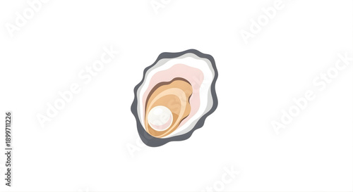 A beautiful pearl nestles within a pristine oyster, a natural treasure from the ocean depths, symbolizing elegance and rarity