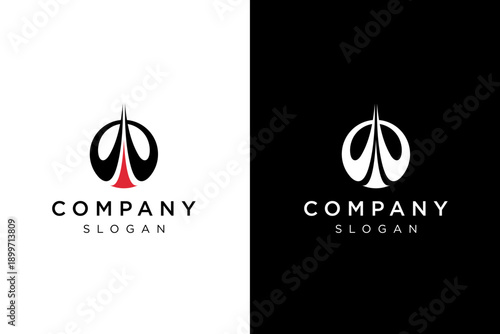 global up swoosh logo design