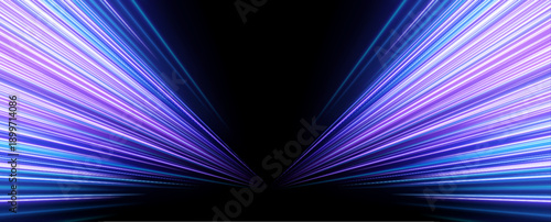 Fiery cyan-pink streaks flow rapidly along the highway, forming luminous curves and glowing motion trails. Motion blur and neon glow enhance speed, acceleration, and futuristic energy vector