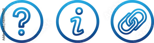 Customer Help Info Link Support Interface Icons