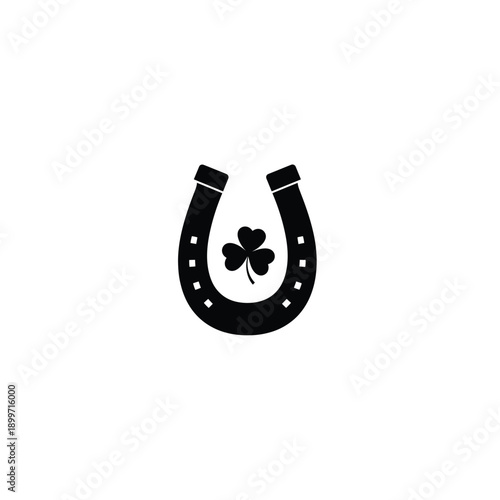 Horseshoe with Shamrock Inside
