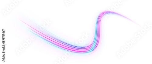 Soft blue and pink paint brush strokes with gentle gradients, creating dreamy flowing abstract textures. png