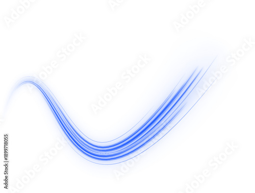 Blue neon streams spiral elegantly, leaving smooth luminous trails and layered futuristic energy flow. png