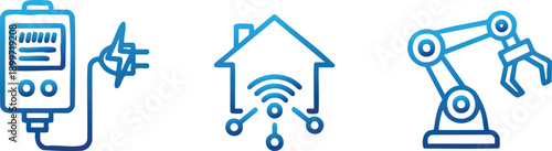 Smart Meter Home Automation Industrial Robot Tech