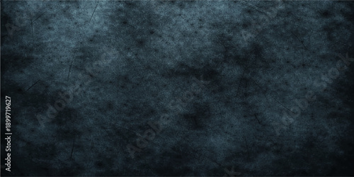 Dark blue abstract background featuring a smoky texture of night clouds and ethereal light patterns over a deep black space backdrop