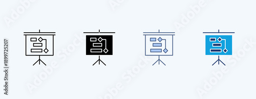 Masterplan Multiple Icon Illustration Vector