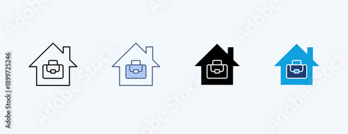 Property Portofolio Multiple Icon Illustration Vector