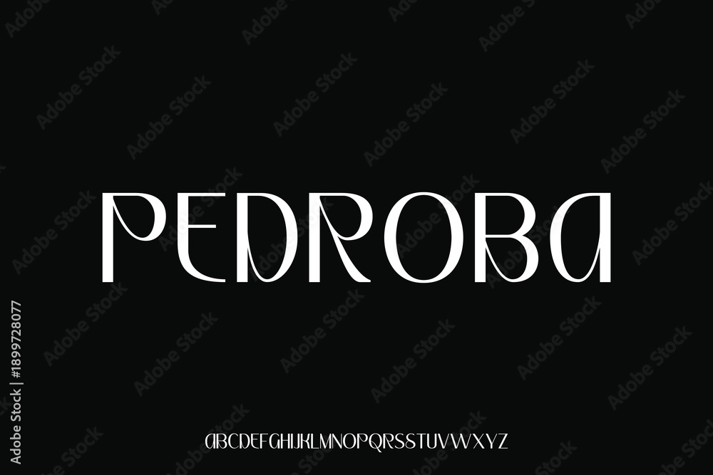 Obraz premium Display alphabet font vector design suitable for headline, poster, logo, magazine and many more