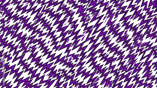 Abstract purple and white zig zag pattern with a dynamic, energetic feel creating a striking visual background