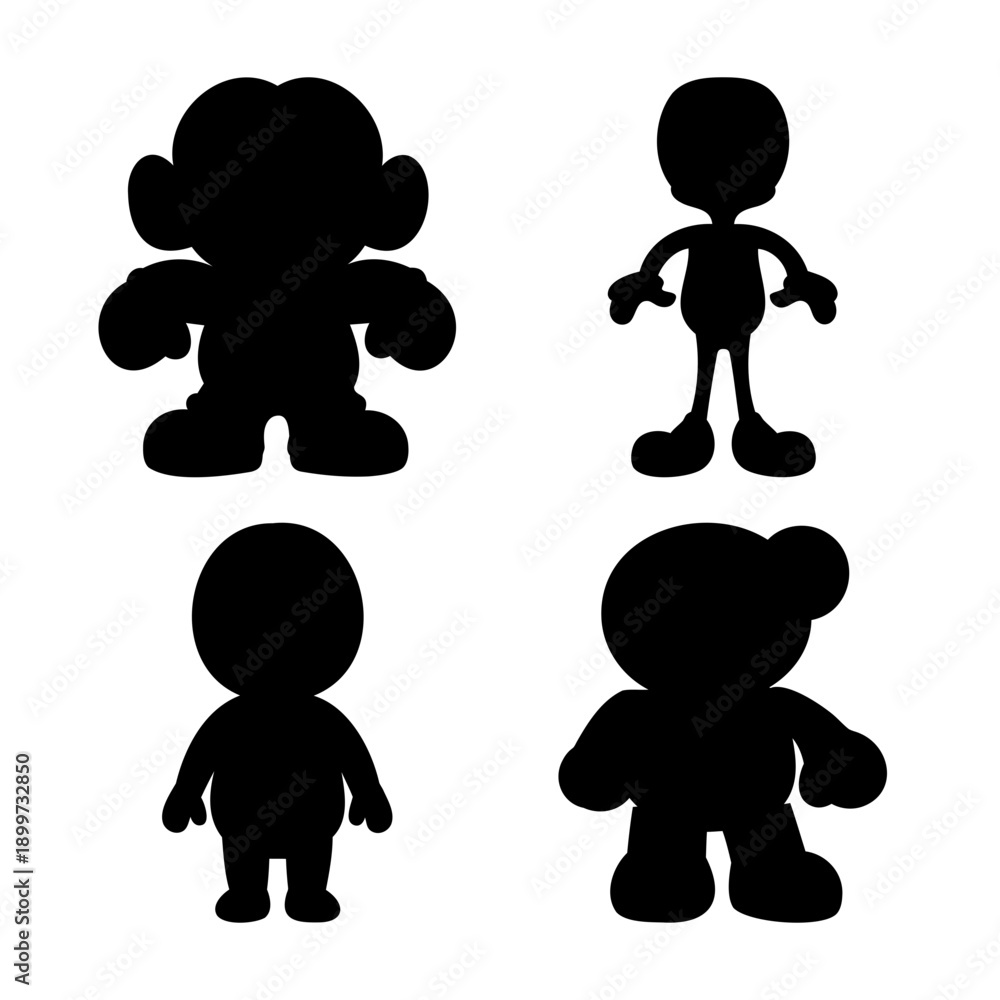 custom made wallpaper toronto digitalIconic nintendo character silhouettes: a collection of popular video game figures in black