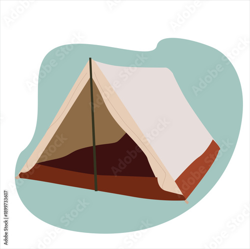 camping tent. Tent vector isolated
