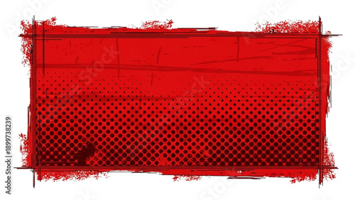 A detailed red metal grate with a mesh pattern viewed from the front