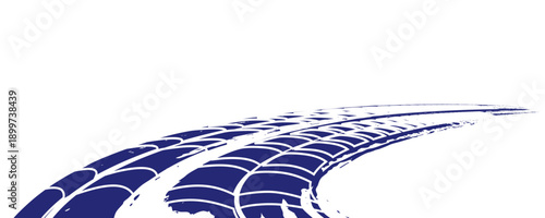 Tire tread marks, drift, motorsport, motocross, rally, tread mark with skid, grinding, splash effect. Graphic set of tire treads, wheel texture, car racing.