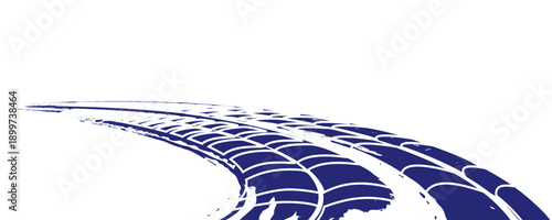 Tire tread marks, drift, motorsport, motocross, rally, tread mark with skid, grinding, splash effect. Graphic set of tire treads, wheel texture, car racing.