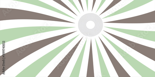 Abstract Sunburst Design Featuring Dynamic Radiating Lines in Vintage Color Palette