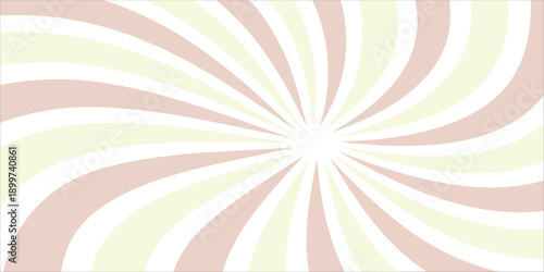 Soft pastel sunburst background with swirling rays emanating optimistic energy and gentle warmth