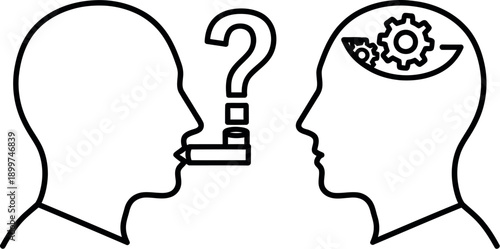 Dialogue between curiosity and knowledge in human interaction