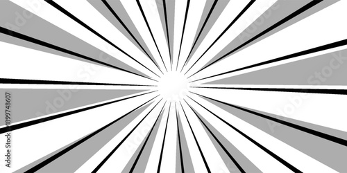 Radial Stripes Abstract Background.Text frame in manga and anime comics.vector Illustration.