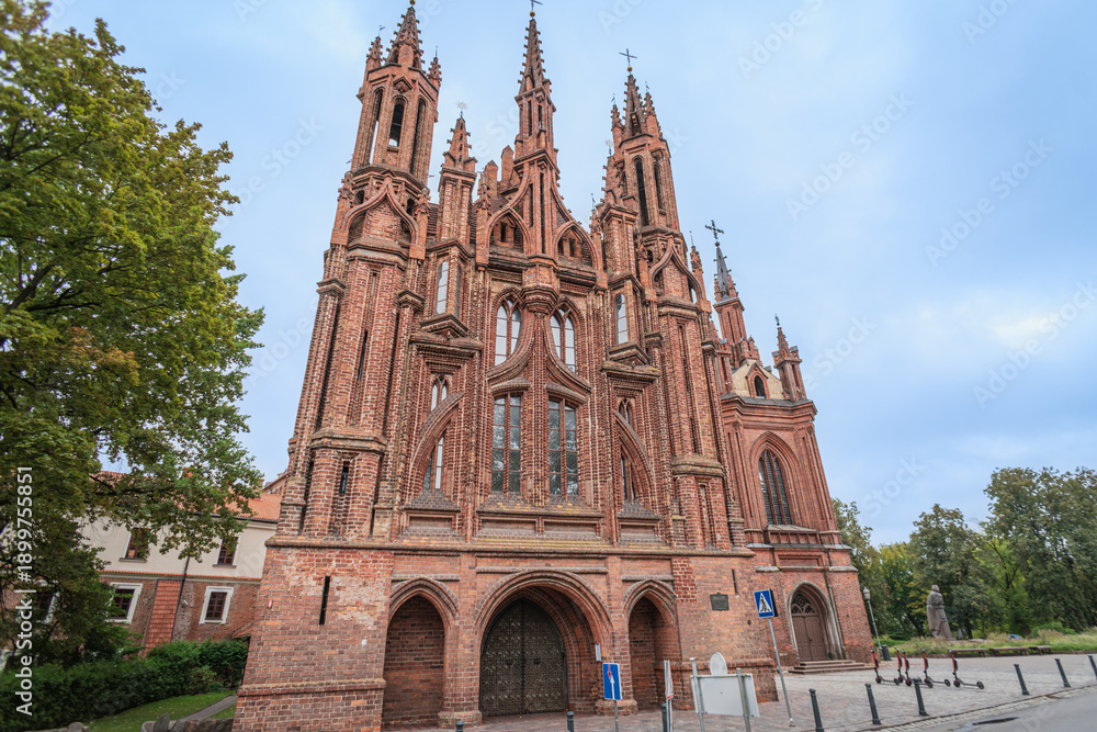 Fototapeta premium The only remaining Late Gothic church in Lithuania
