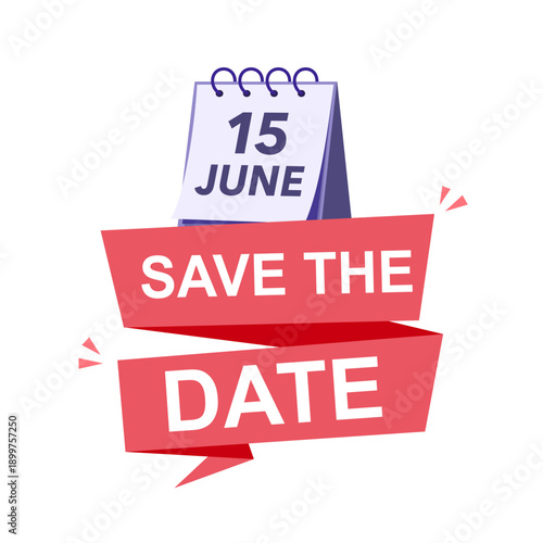 Save the date logotype sticker, label, tag, badge. Reminder the schedule banner template design. Save the date modern typography for marriage and wedding party.