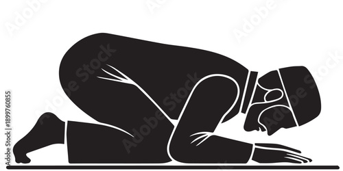 Man praying on knees with hands cupped prayer kneeling