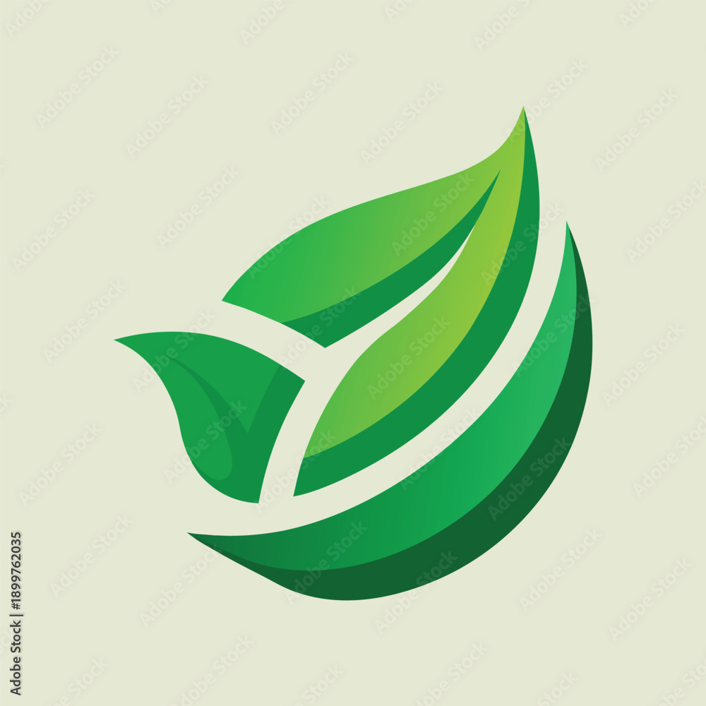 Fototapeta premium green leaf with leaves