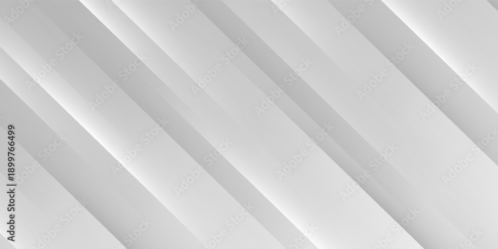Obraz premium White abstract gradient background with triangular decoration on the sides.
