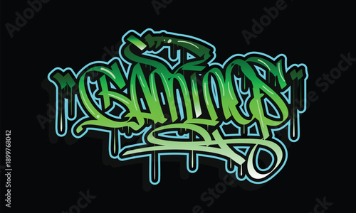 GAMINGS graffiti style custom design
