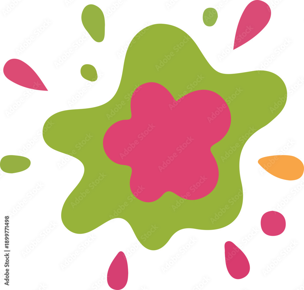 Obraz premium Vibrant Paint Splatter Graphic