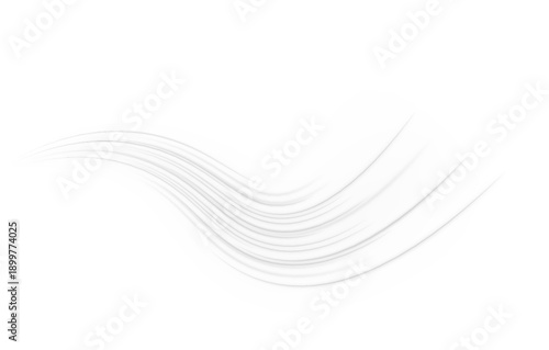 Gray neon streams flow smoothly across dark space, leaving subtle luminous trails and modern digital motion. png
