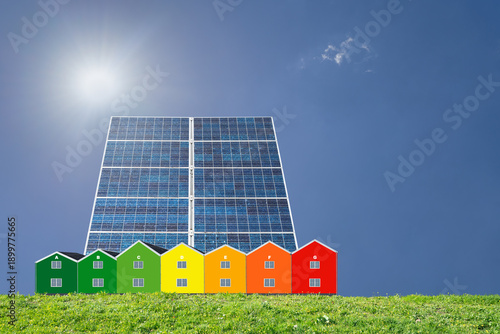 Solar panels for the roof and producing your own electricity
