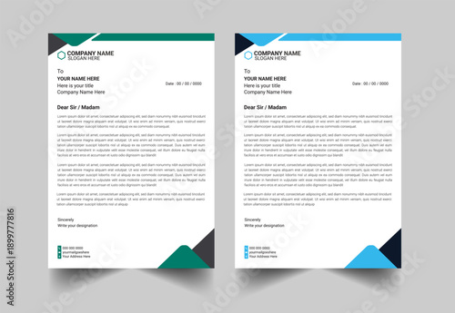 Corporate and Business Latter Head Template, Business latter head Pad Design. creative business card, creative letterhead design set a4 size corporate company Latter Head .