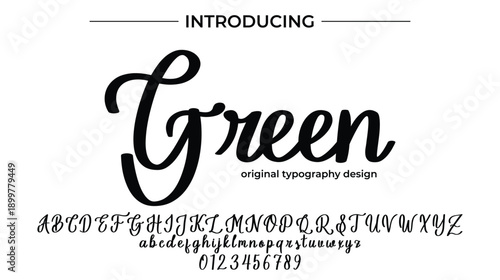 Green - Elegant Script Font for Smooth Handwritten Design and Creative Typography