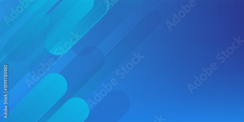 Abstract blue background with diagonal lines. Dynamic shapes composition. Vector illustration