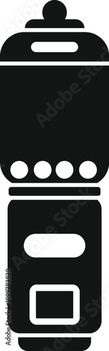 Electronic cigarette icon on a white background representing a vaping device