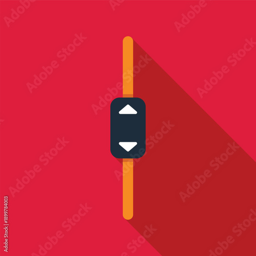 Scrollbar element with up and down arrows for navigating digital content