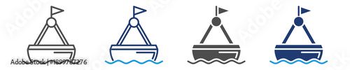 buoy icon set multiple style