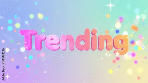 Brightly colored 3D text on a gradient background. Vibrant and modern, ideal for marketing materials or social media content.