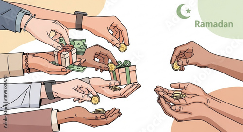 Digital Marketing Concept Illustration with Social Media Symbols Online Advertising Strategy and Global Connectivity for Web Design Projects