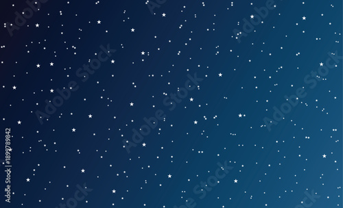 Night sky. Starry galaxy, night universe with shining stars. Vector Sky Background . 
