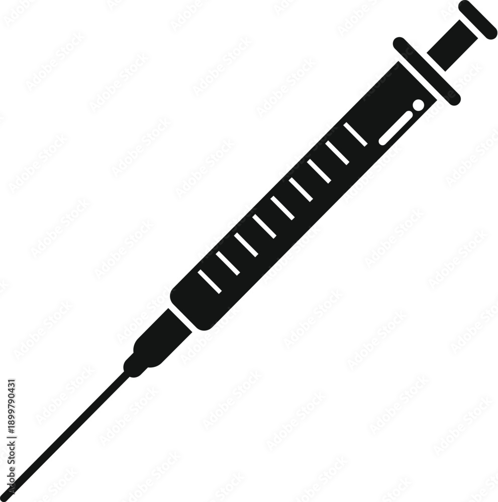 Fototapeta premium Syringe for injection with needle in clinical medicine concept