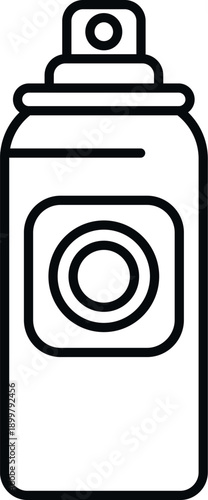 Spray can outline icon representing aerosol products like deodorant or air freshener