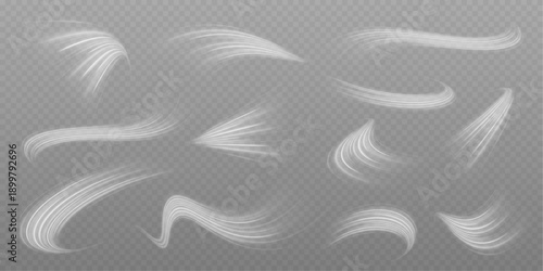 Futuristic neon waves ripple like sound vibrations in space. Bright light trails create depth and flow. Perfect for music and digital technology themes.