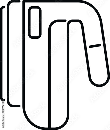 Stun gun outline weapon providing electric shock for protection