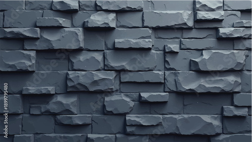 Stone wall seamless texture. Stone wall background. Seamless stone texture pattern. Vector illustration.  