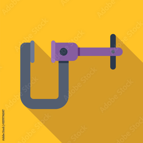 G clamp tool illustration securing objects during carpentry work or repairs